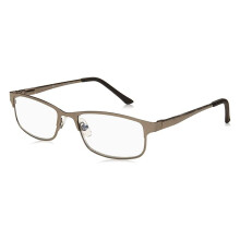 Lunettes de lecture pour hommes anti-lumière bleue - Samson Rectangular Readers, gris anthracite foncé/transparent, 52 mm +2,75