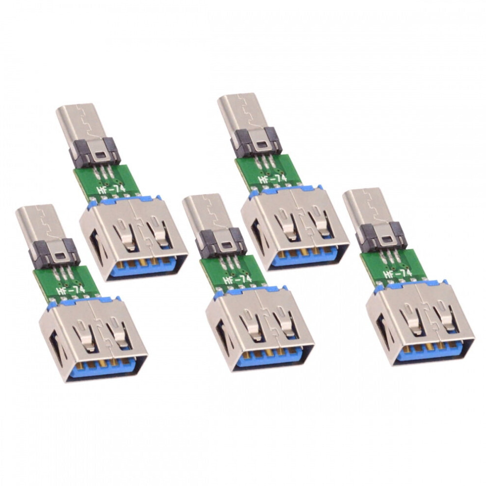 Cy 5Pcs/Lot Micro Usb 2.0 5Pin Male Connector To Usb Type-A Female Otg Data Pcba Adapter For Tablet Phone 9028731030760