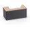 Rectangular PU Leather Tissue Box Napkin Holder for Home, Heightened Napkin Box with Leather Craftsmanship Oversized (Black) 1