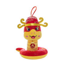 Bambola serpente Pyaiiner 2025 - Morbido animale di peluche, statuetta dello zodiaco cinese e decorazione per il Capodanno cinese, compatibile con i
