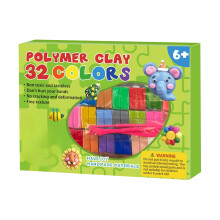 Stone Non-Baking Air-Dry Clay Kit, 32 Colors, Soft & Mess-Free, Dries in 24–48H – Compatible with Kids’ DIY