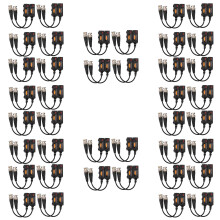 1080P AHD/HD-CVI/TVI/CVBS Passive HD Video Balun Transmitter 40 Pairs (UTP to 350M-600M)