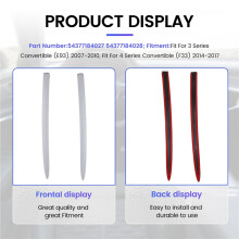 Car Roof Convertible Trim Strip Left Right Hinge Covers for F33 M3 F83 M4 E93 54377184027 54377184028