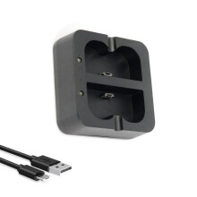 Kompatibel batterioplader til Ring-enheder, 2-slots, sikkerhedsbeskyttelse, batteriopladertilbehør
