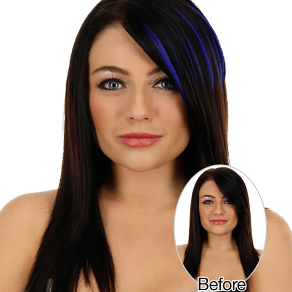 Unisex Pretty Girls Clip On Clip In Front Hair Bang Fringe Hair Extension Piece Thin