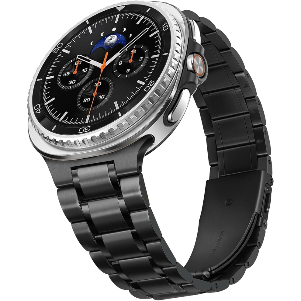 Rugged Metal Band Compatible With Samsung Galaxy Watch 8 40Mm/44Mm/Classic 46Mm Â Stainless Steel Strap, Not For Other Models 9028731748566