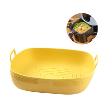 High Temperatures Resistant Silicone Bowl For Air-Yellow 2
