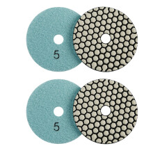 4PCS 3.93inch Carbon Polishing Pad For Detailed Stone-10cm 2K