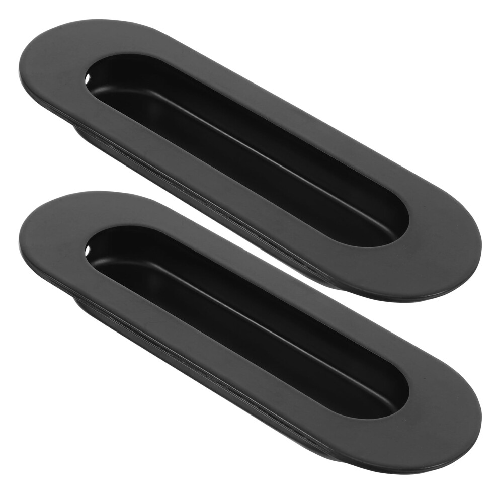 Homemaxs 2 Pcs Embedded Stainless Steel Concealed Handle For Sliding Doors Invisible Drawer Pulls For Closet Hidden Recessed Cupboard Handles 9028731217833