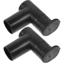 2Pcs Universal Clothes Rack Fittings Black Plastic Joint For Clothes Drying Rack In Bedroom