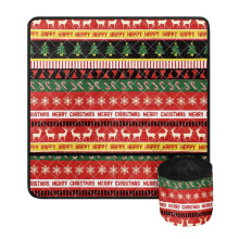 Julrensymaskinsbordsmatta med fickor, tvättbar, vibrationsdämpande matta, skyddande matta för vanliga hushållssymaskiner