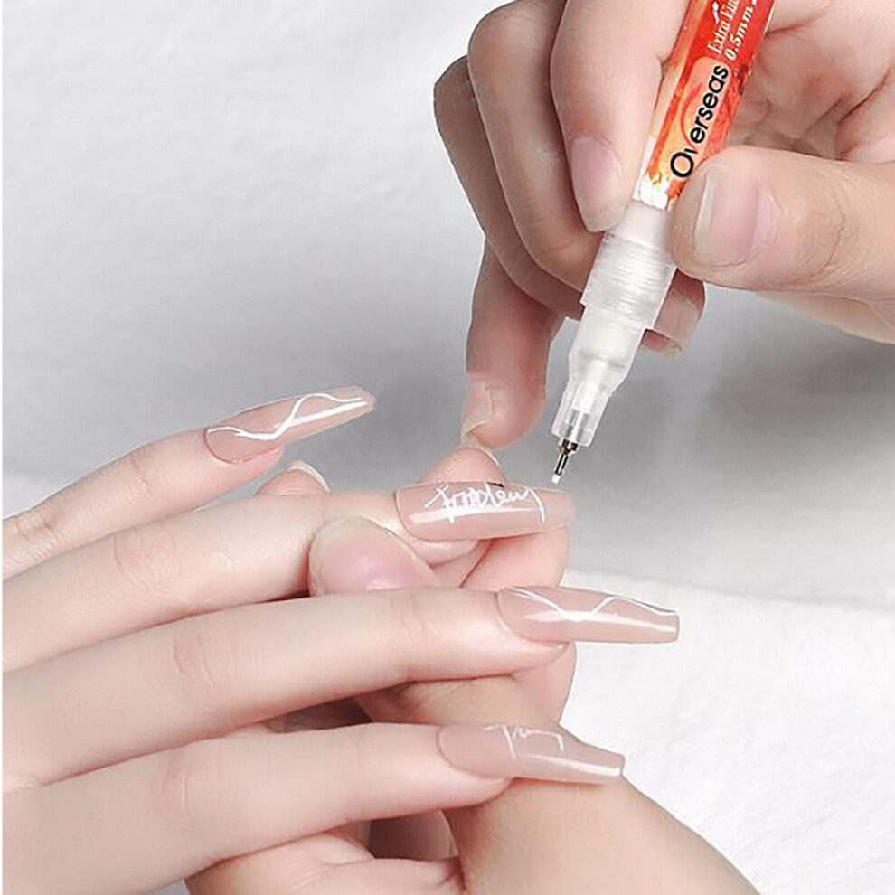 Light Nail Pen Nail Art Paint Pen Acrylic Paint Graffiti Gradient French 3Ml