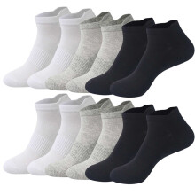 Awdenio Athletic Socks Sport Running Calf Socks Performance Cushioned Breathable Ankle Socks for Men (6 Pairs)