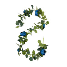 Under $5 Dark Blue Peony Artificial Flower, Rattan-Style, Wither-Free, Multi-Scenario Decor – Compatible with Rattan Themes