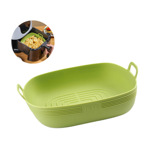 Multipurpose Silicone Air Fryers Insert With Ridges-Green 2