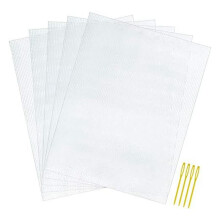 7 Count Plastdukar, 10,2 X 13,2 Tums Plastnät, Ögonnät för Broderi, Akrylgarn, Stickat, 5 St
