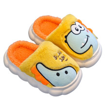 Dinosaur Toddler Slippers Size 7 with Grip, Memory Foam, Warm Indoor Shoes for Girls & Boys – Compatible with Kids 9-9.5Y