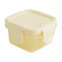 Contenitori per alimenti in plastica ermetici con coperchi, contenitori quadrati impilabili per pranzo e condimenti per insalata, coperchi a chiusura