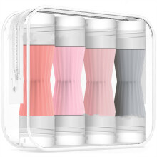 4PCS Striped Double Sided Refillable Bottles Food Grade-PK