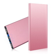 20000mAh Powerbank Draagbare Oplader met Dubbele USB-poorten Batterijpakket voor Telefoon Tablet Roségoud