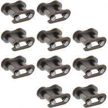 Motorcycle Chain Link 25H Steel Chain Joint Link Replacement Chain Connecting Links Motorbike Chain Link Chain Buckle10PCS