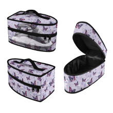 Butterfly Floral Print Iron Storage Bag Protective Lightweight Organizer Christmas Gift, Case Only