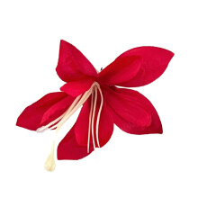 Xinwanna Women Hair Clip 3D Artificial Flower Decor Hair Pin Back Head Large Hair Claw Lightweight Hair Accessories (Red)