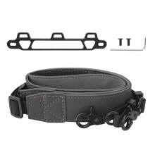 Adjustable PU Leather Neck Strap with Aluminum Bracket Lanyard for DJI RC Pro Smart Controller