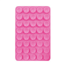 Pink Silicone Phone Suction Holder Grip with Secure Suction and Easy Detach Design for Travel and Home