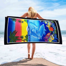 Winteruitverkoop! Extra grote microvezel strandhanddoek (152 x 71 cm), superabsorberend en sneldrogend, lichtgewicht, voor kinderen/volwassenen —