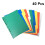 40 PCS Color Binder Organization Paper Tab Dividers 1
