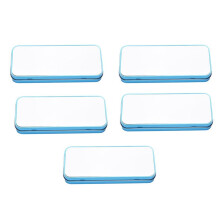 5PCS Sublimation Blank Metal Tin Pencil Box Case for Heat Press Transfer Printing for Pencils Pens Organization