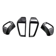 Central Control AC Air Outlet Vent Cover Trim for City Hatchback 2021 2022 2023 RHD Accessories Carbon Fiber