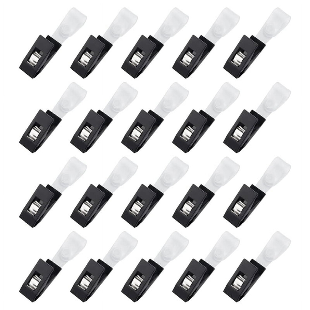 20Pcs Garden Flag Clips,Garden Stoppers Small Anti-Wind Clip,Lawn Yard Pole Clips Poles Stand 9479868977075