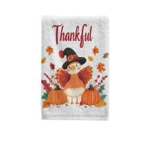 Cute Turkey Hand Towels Cotton Bathroom Decor 15.5x29.5 Inch