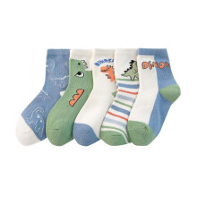 iOPQO 5 Pairs Comfortable Socks, Short Socks, Girls Socks, Breathable Socks, Kids Socks, J XL