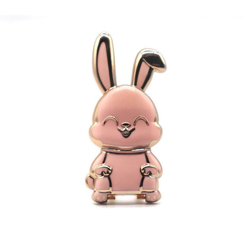 (Pink) Foldable Rabbit Mobile Phone Holder Desk 3d Phone Holder Foldable Phone Stand(Multiple Available)