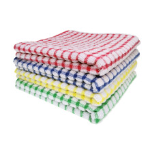 Lot de 4 torchons de cuisine pour laver la vaisselle, essuyer et nettoyer les vitres. Absorbants et éponges. Idéaux pour la maison et la cuisine.