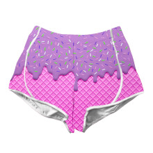 Sommershorts für Mädchen, Kleinkinder und Kinder, 3D-Druck, elastischer Bund, bequeme Freizeitshorts für Alltag, Urlaub, Boho-Stil, 5-6 Jahre