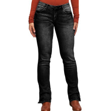 Paige Women's Petite High-Waist Stretch Straight-Leg Denim