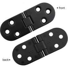 2 Pack Flip Hinge Round Edge 180 Degree Zinc Alloy Small Door Hinge with Screws, Folding Table Cabinet Wardrobe Door Timber Wooden Box, Home Furniture