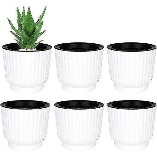 Plastic Self Watering Planter. Long Term Water Storage Plant Pot