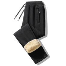 Men's thermal fleece lined winter pants straight leg