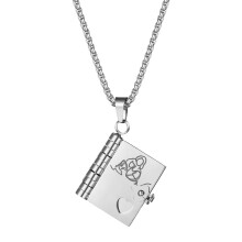 Collar con libro "Mi pequeña estrella" – Ajustable, se abre, regalo de la abuela para la nieta, 6 páginas, compatible con Love