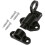 4 Pack Black Aluminum Alloy Security Automatic Window Gate Lock Spring Load Bolt Latch 1