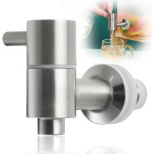 1 pack stainless steel tap for beverage dispensers, stainless steel beverage dispenser replacement tap, beer tap for home party