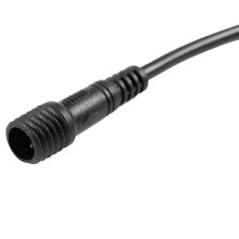 12X Male Female Plug 2 Pin LED Waterproof Connector Cable Black