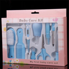 10-delige set - 10 stuks/set Babyverzorgingsset Draagbare set voor pasgeborenen en baby's Verzorgingsset voor kinderen Nagelknipper, borstel, kam