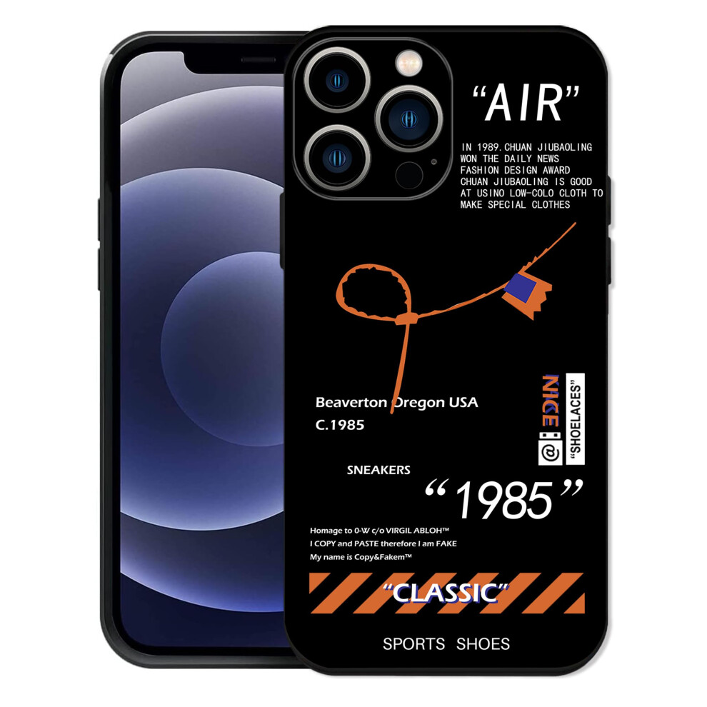 Shockproof Sneaker Style Silicone Phone Case For Iphone 16 Pro With Raised Camera Bezel And NonâSlip Grip (Black) Black 9092120191691