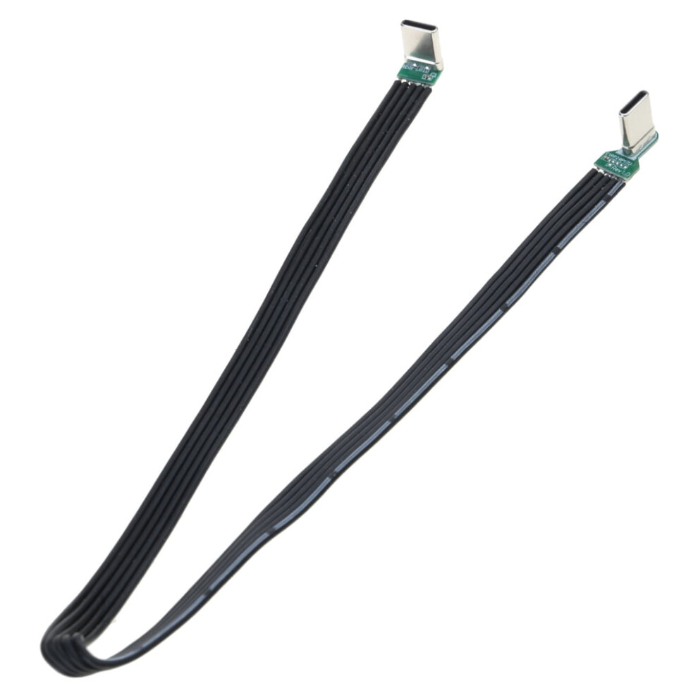 Flexible Silicone Usb C To C Charging Cable Left Right Elbow Line 60W 480Mbps 9028731258621